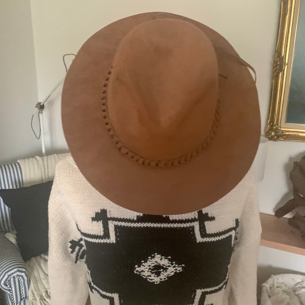 NWT American eagle oversized camel fedora hat